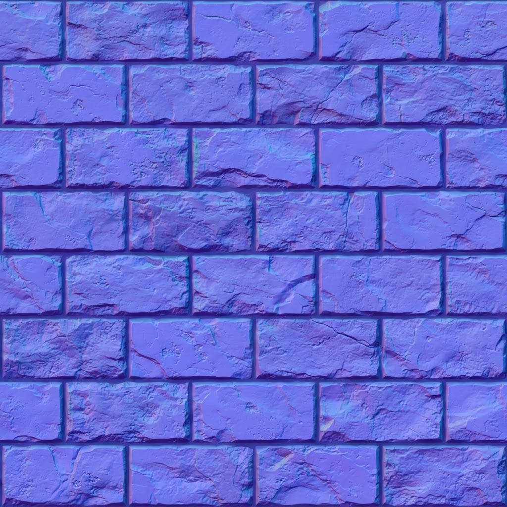 Image: Seamless tileable tangent-space PBR normal map tex