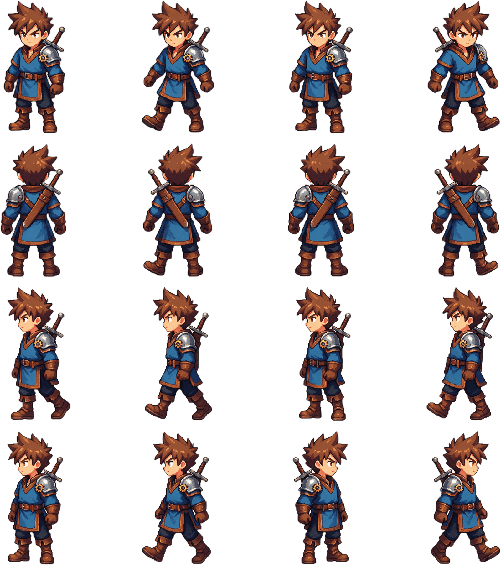 Arthur Squire 4x4 Sprite Sheet Fresh