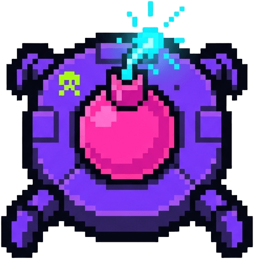 Neon Carnage Enemy Bomber