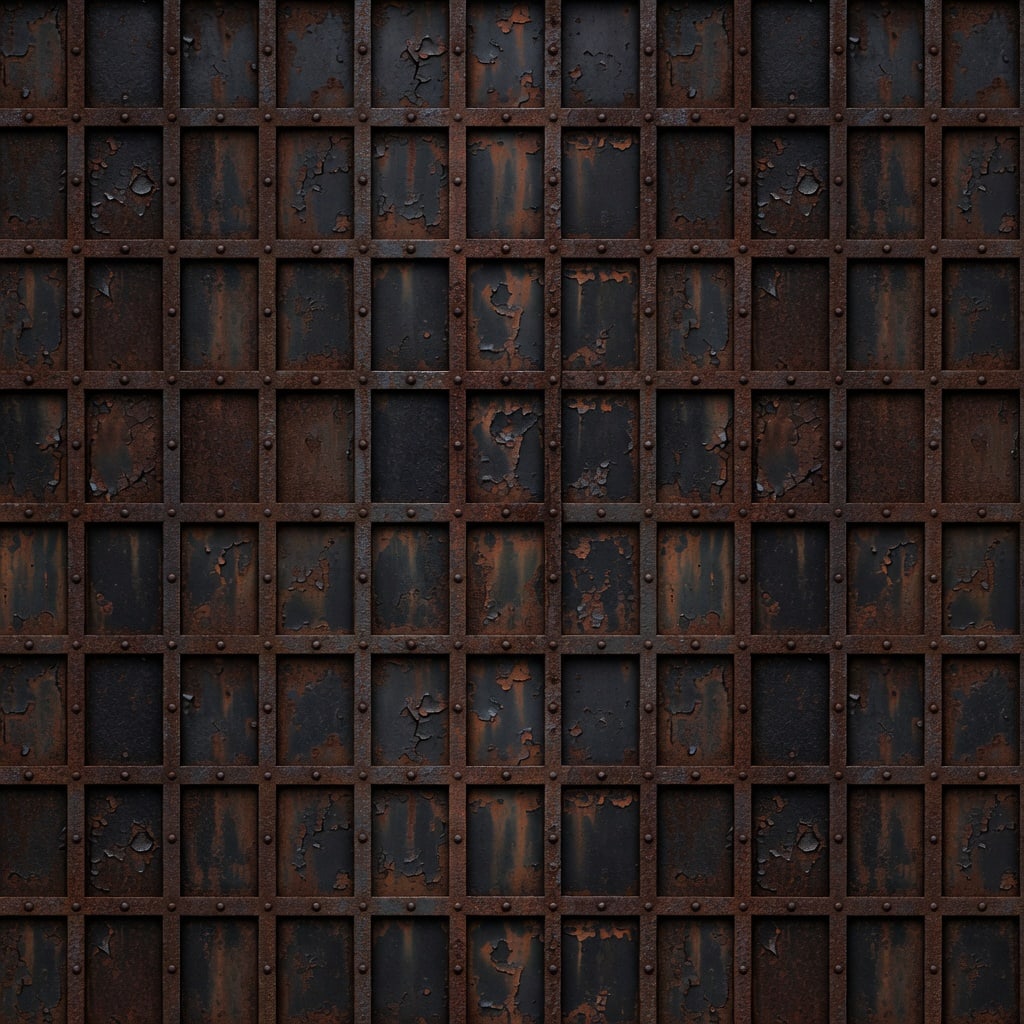 Rusted Iron Gate Texture