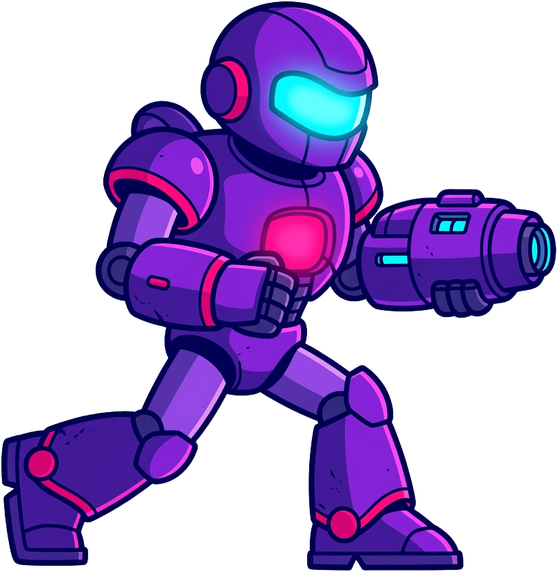 Purple Robot Hero Run A