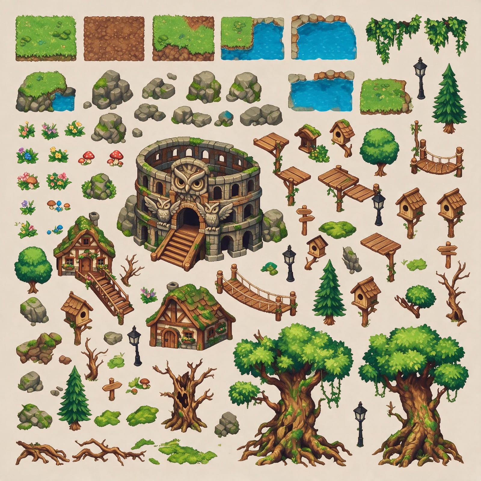 Pixel Forest Village
