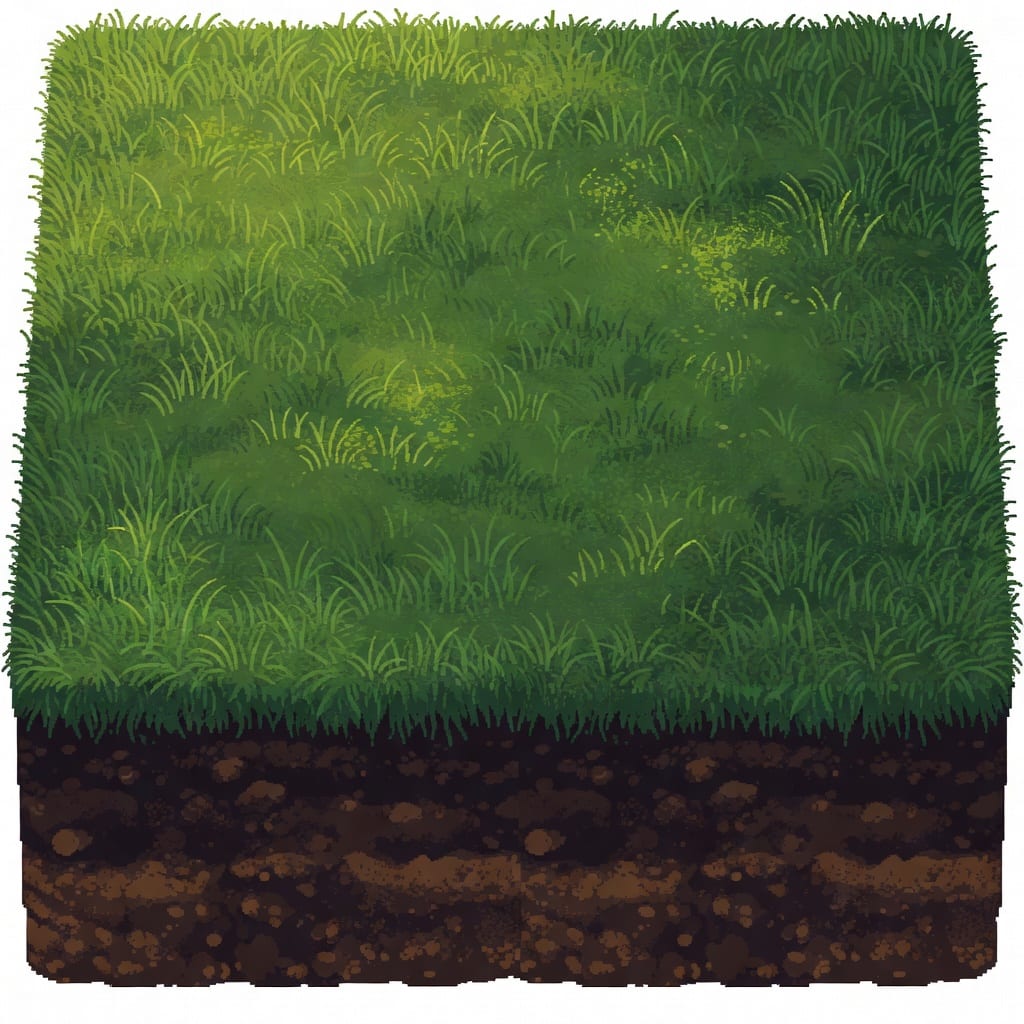 Lush Forest Grass Tile