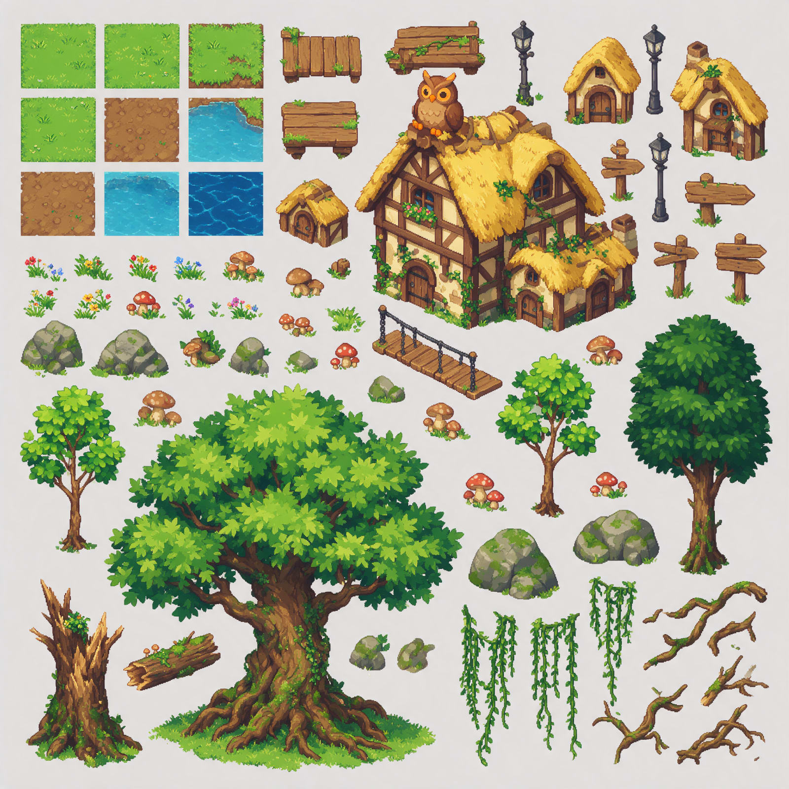 Forest Village Tileset