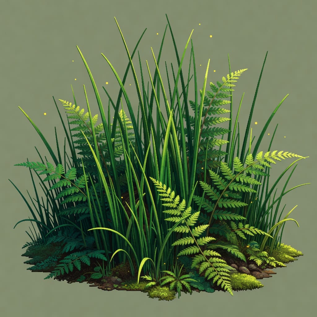 HD pixel art, lush forest metroidvania