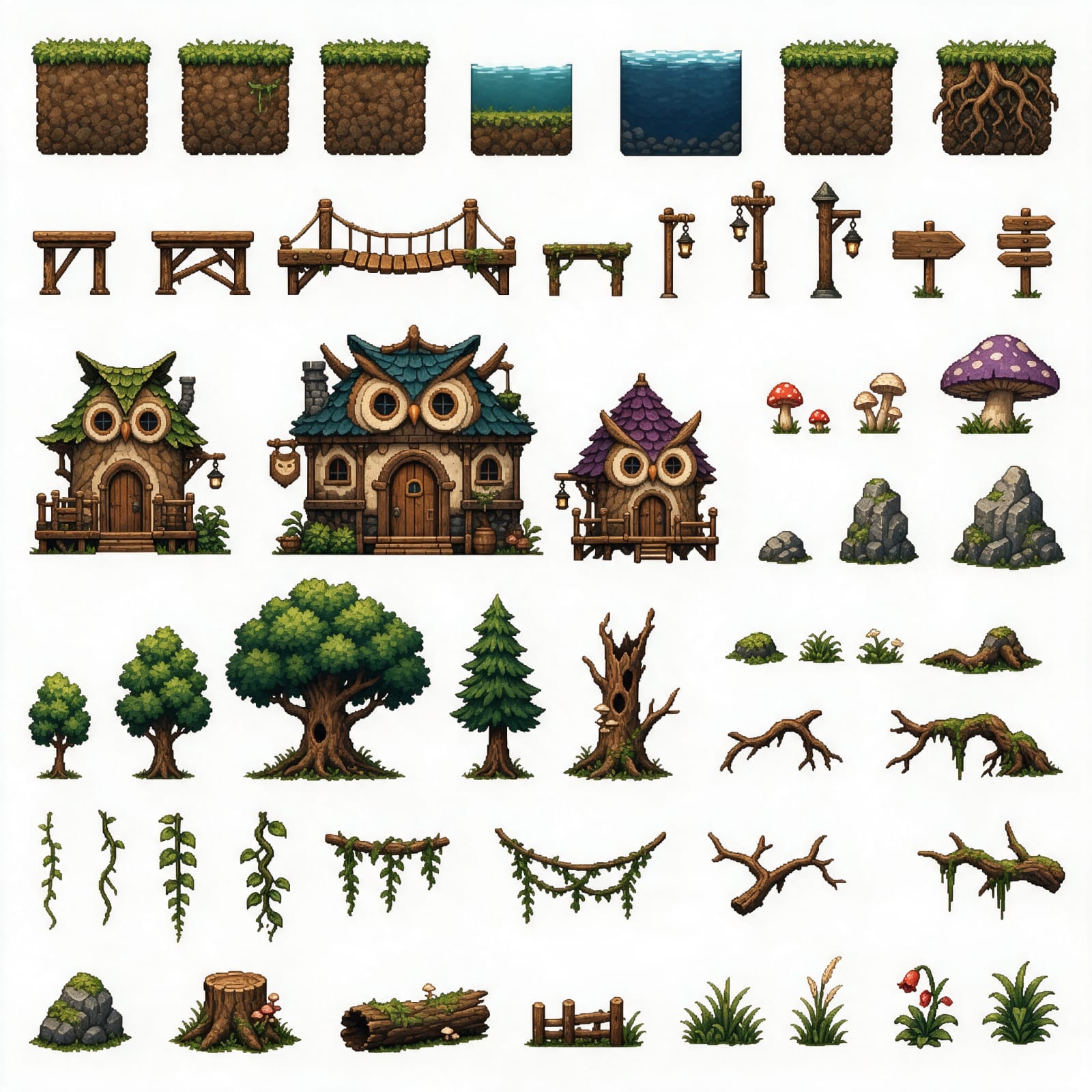 Pixel Forest Village