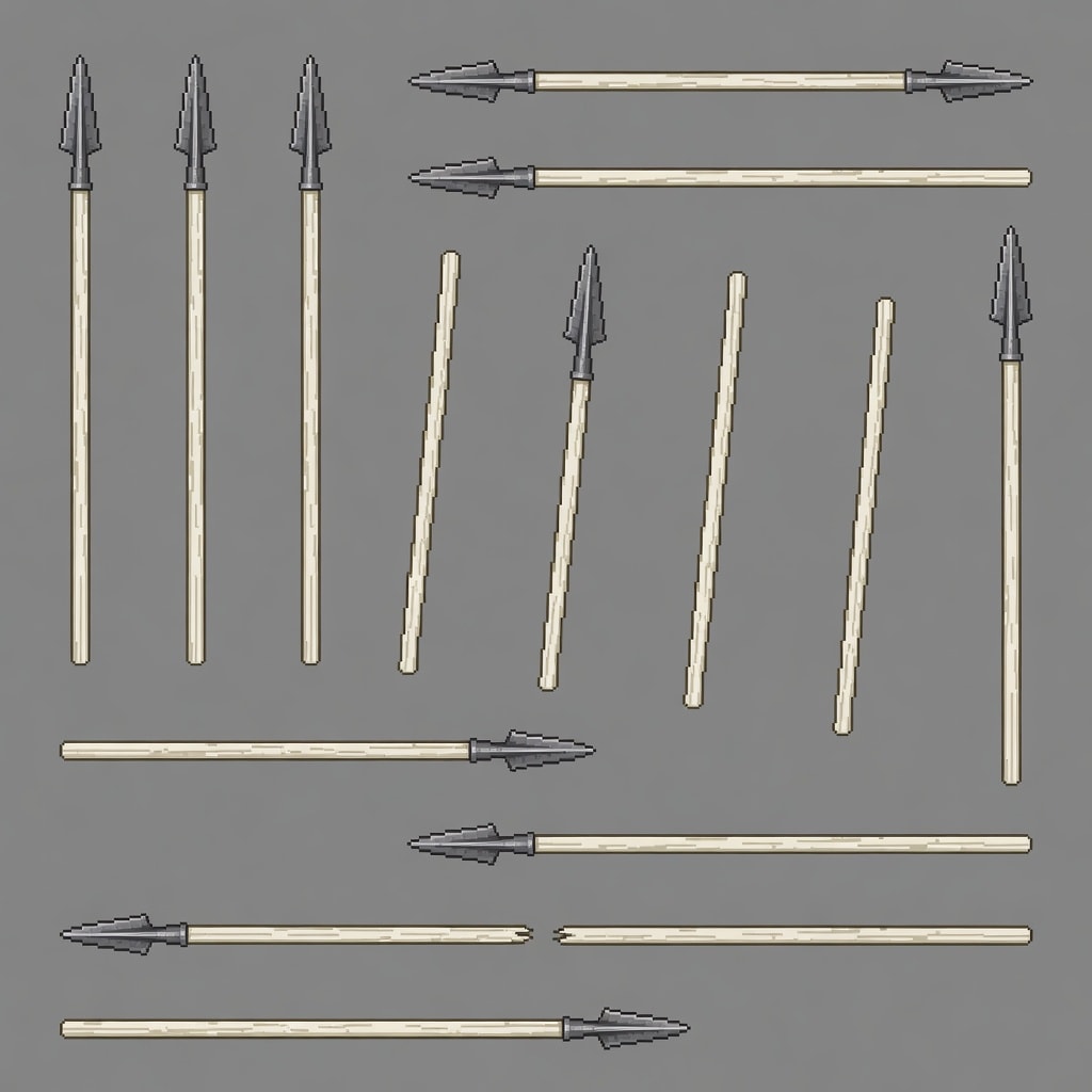 Spear Weapon Visuals Sheet