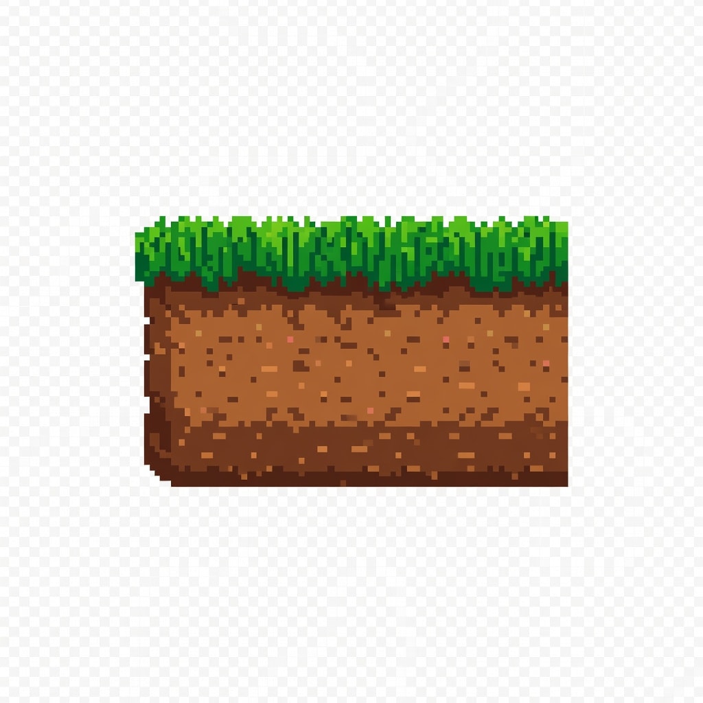 Grass Dirt Platform Edge