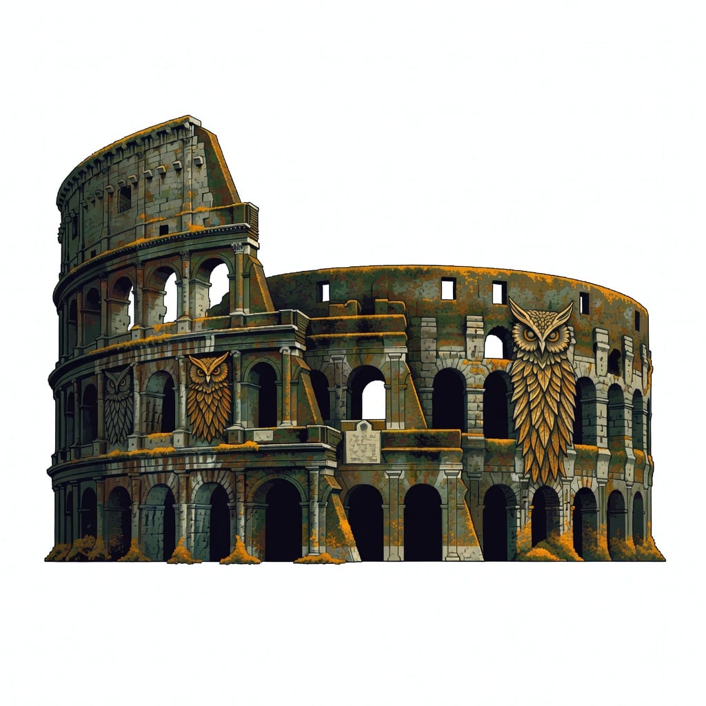 Owl Colosseum Ruins
