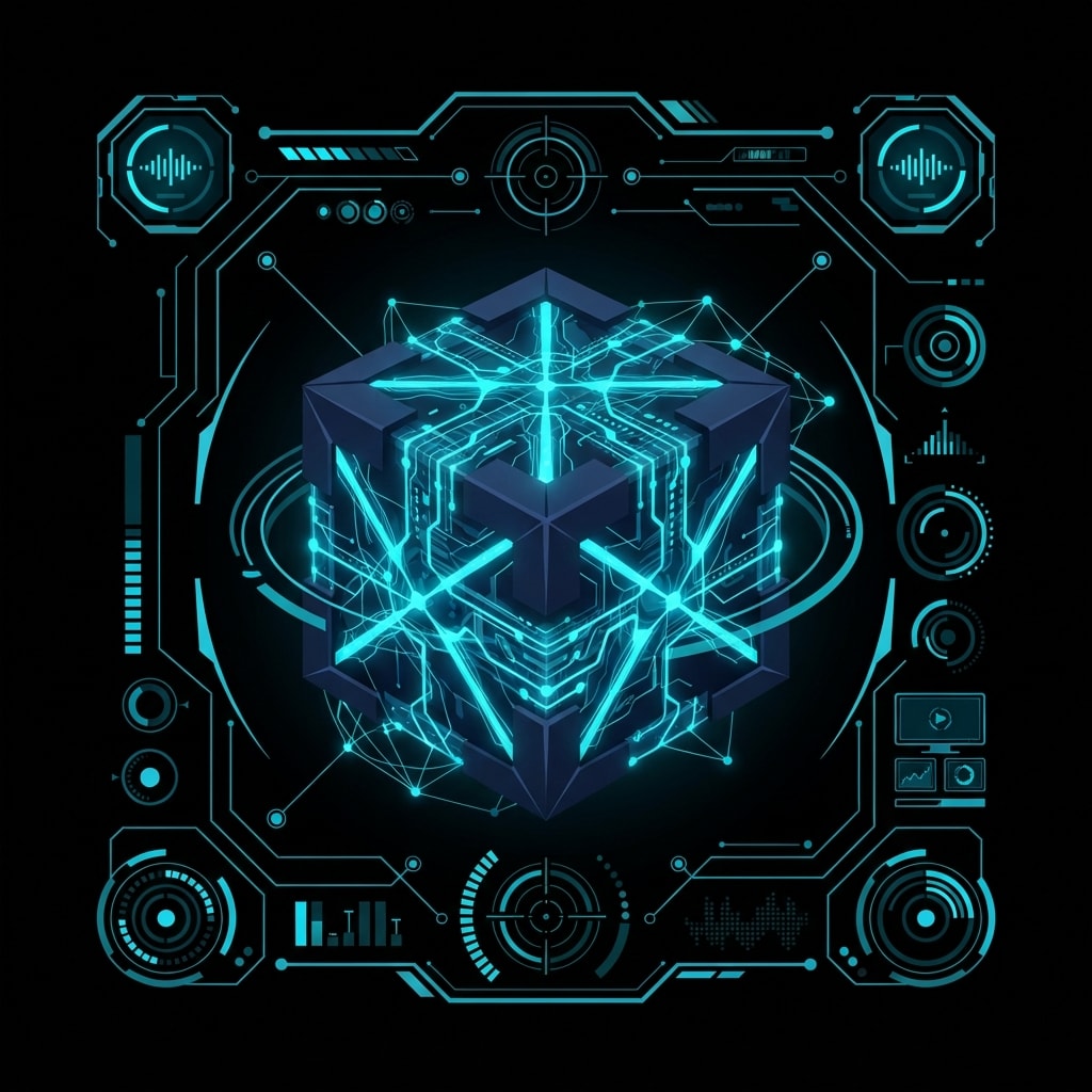 Image: Single game UI module, pure black background: Full