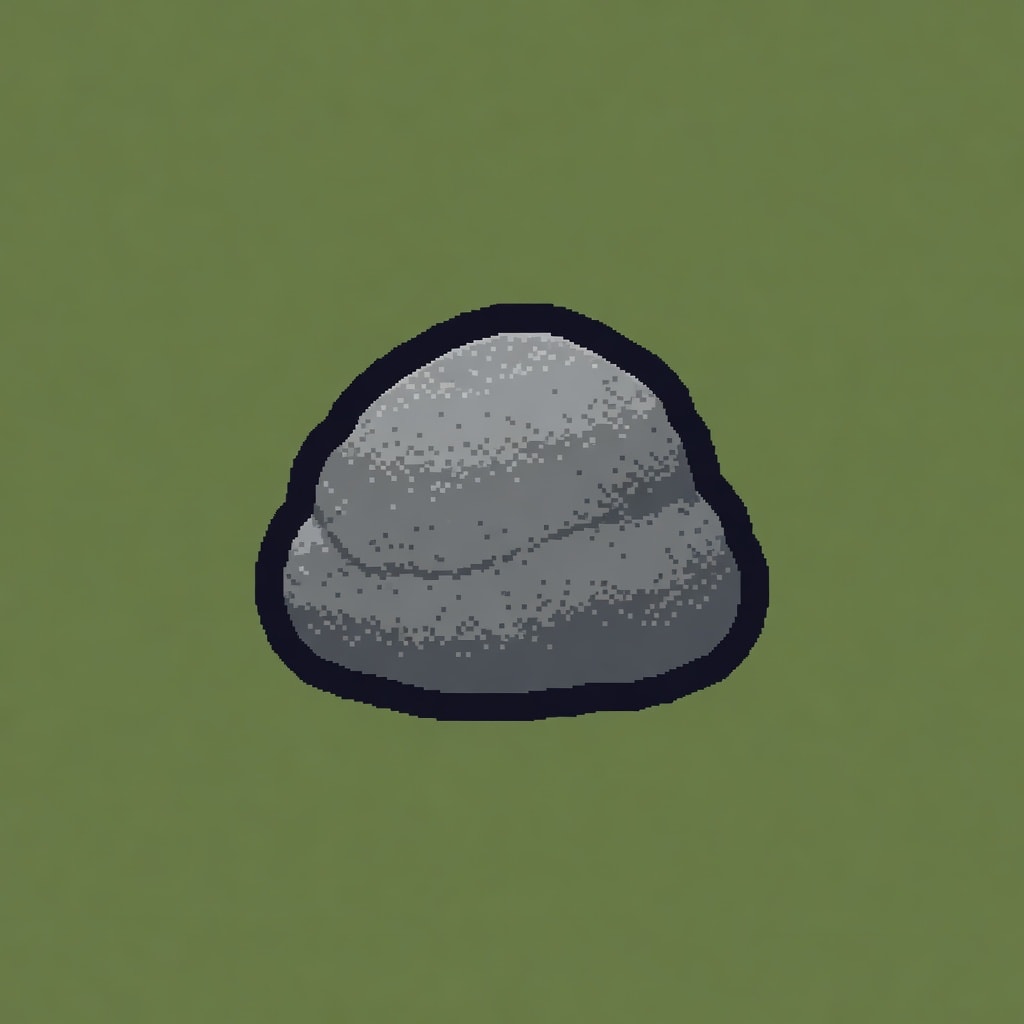 Chunky Pixel Rock Prop