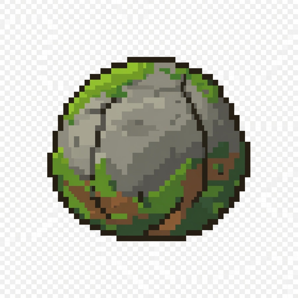 Mossy Boulder Prop