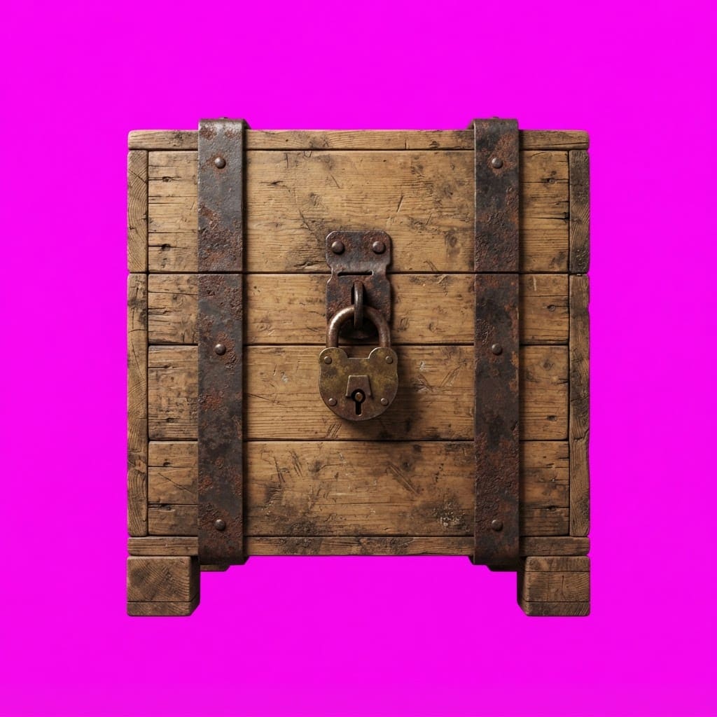 Image: Photoreal side-view game prop: a weathered wooden