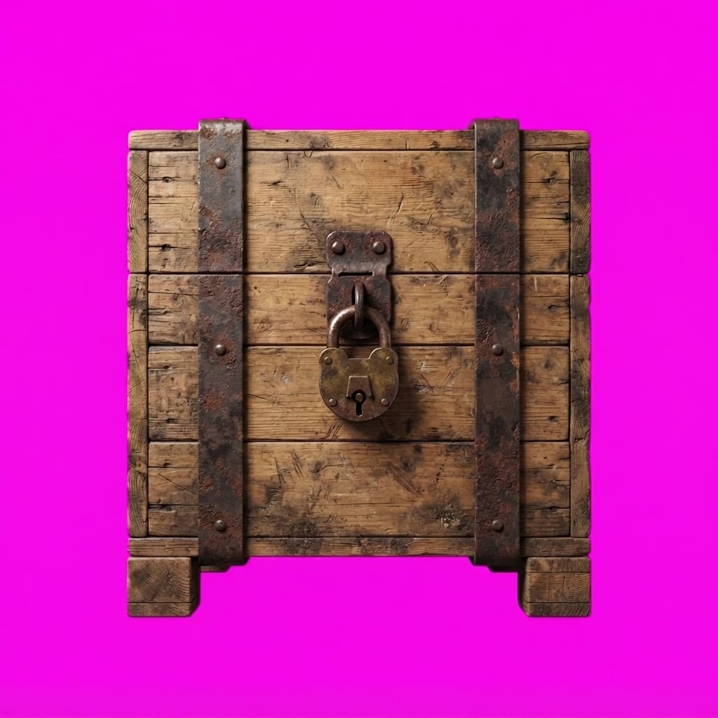 Image: Photoreal game trap sprite: a circular rusted circ