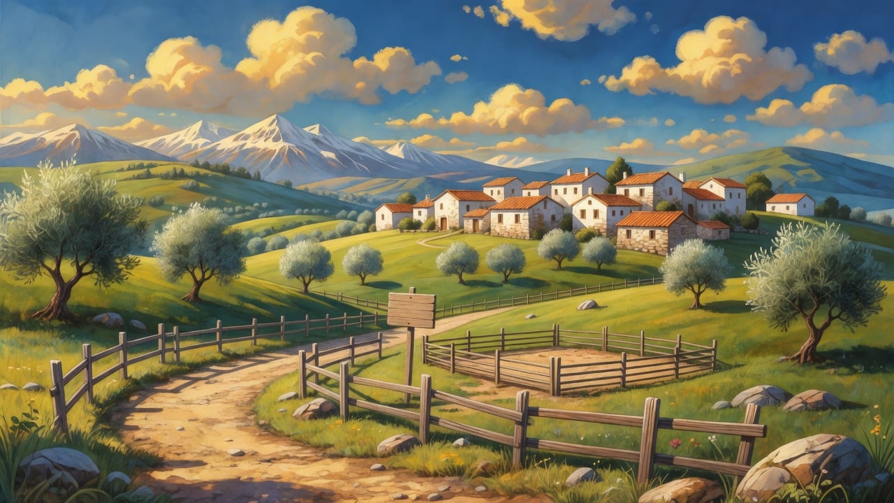 Last Goat - Mediterranean Countryside Background