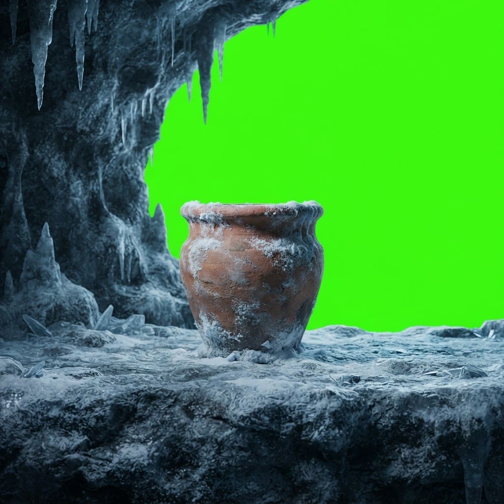 Image: Side-view 2D platformer smashable prop, photoreal