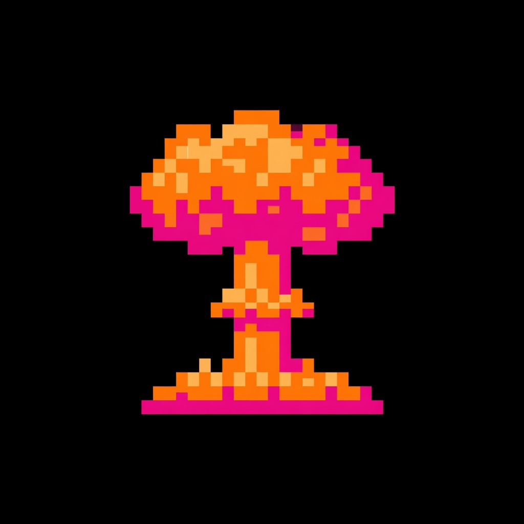 Pixel Bomb Icon Nuke