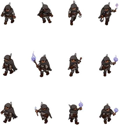 Cute Fantasy Adventurer Sprite Sheet
