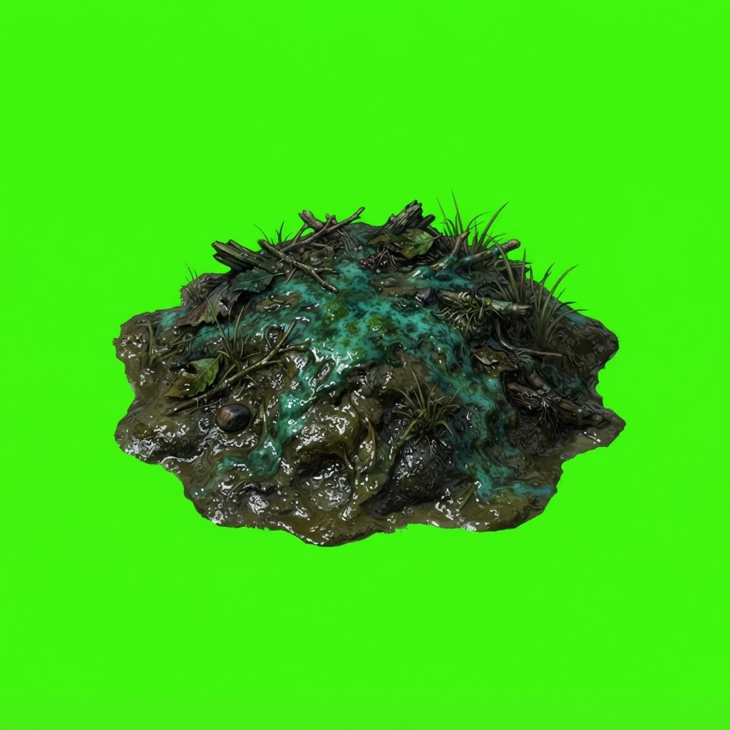 Image: Photorealistic isolated 2D game prop sprite of a t