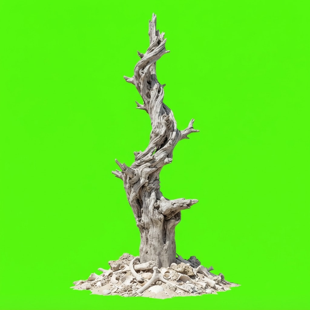 Image: Side-view 2D platformer game prop, single isolated