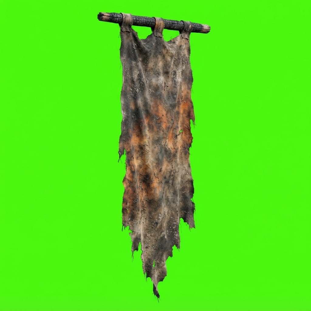 Image: Photoreal side-view platformer wall hang prop, HAN