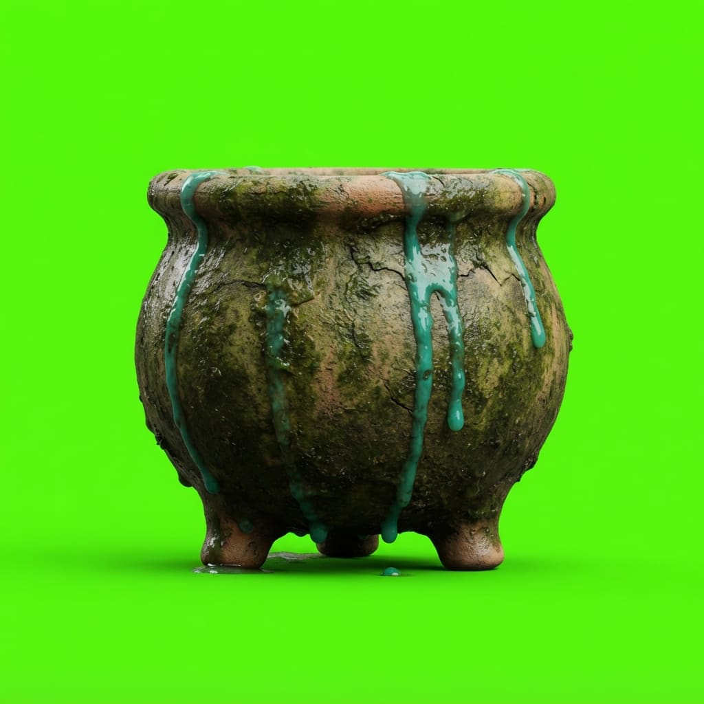Image: Side-view 2D platformer game prop, single isolated