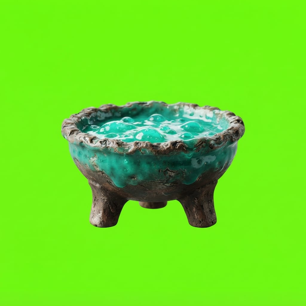 Image: Side-view 2D platformer game prop, single isolated