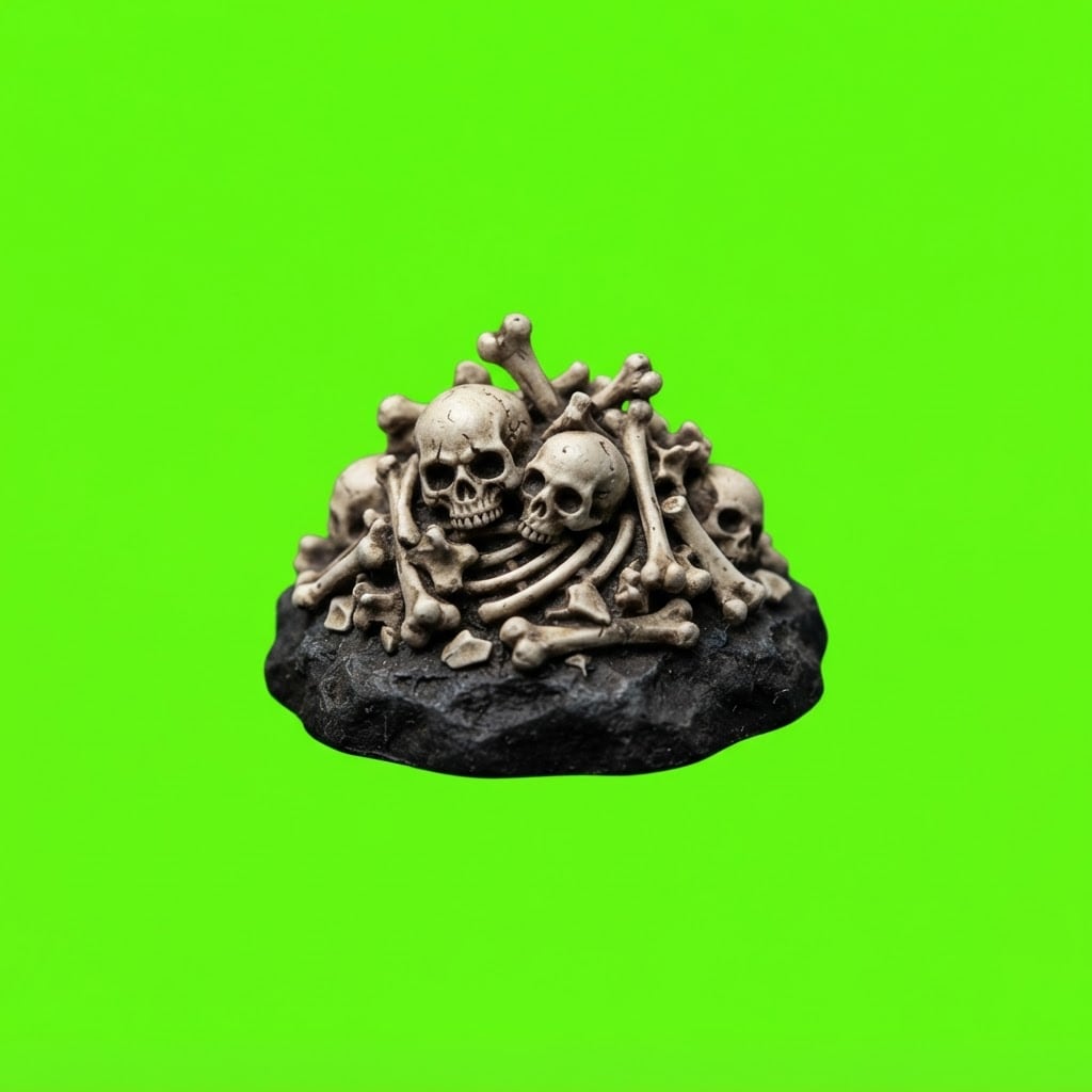 Image: Side-view 2D platformer game prop, single isolated