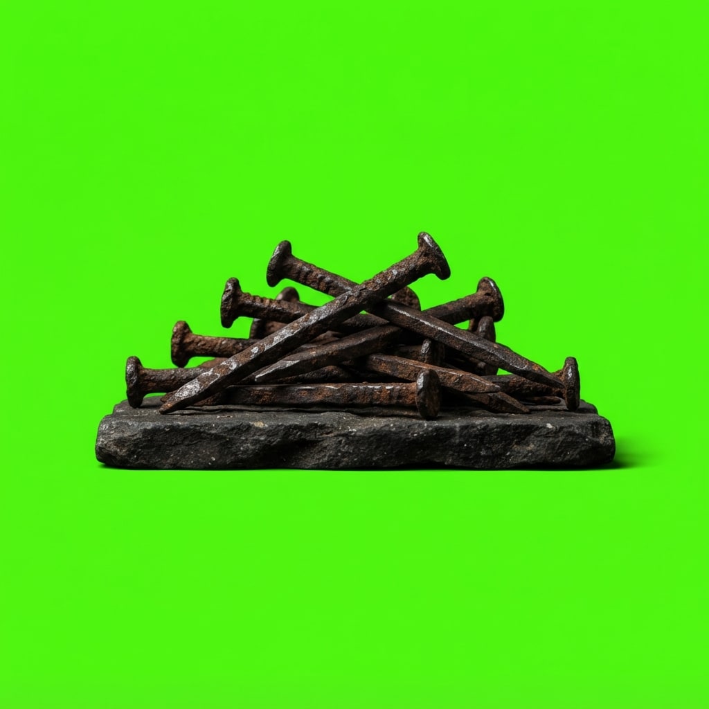Image: Side-view 2D platformer game prop, single isolated