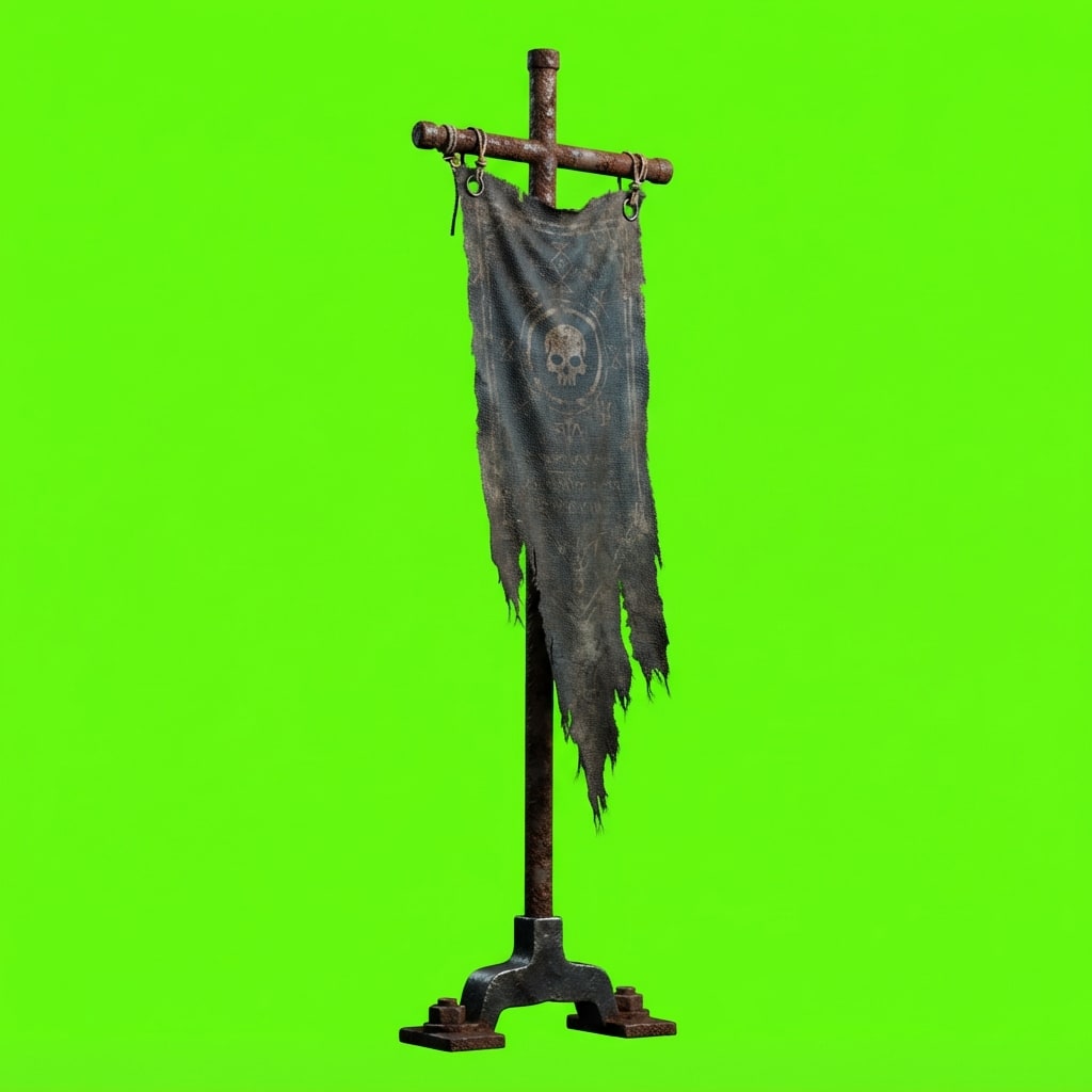Image: Side-view 2D platformer game prop, single isolated