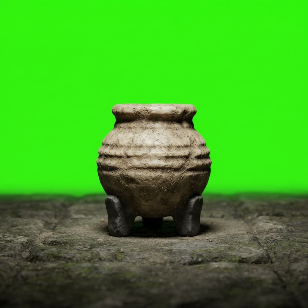Image: Side-view 2D platformer game prop, single isolated