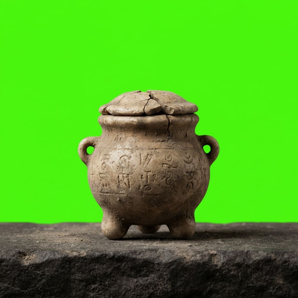 Image: Side-view 2D platformer game prop, single isolated