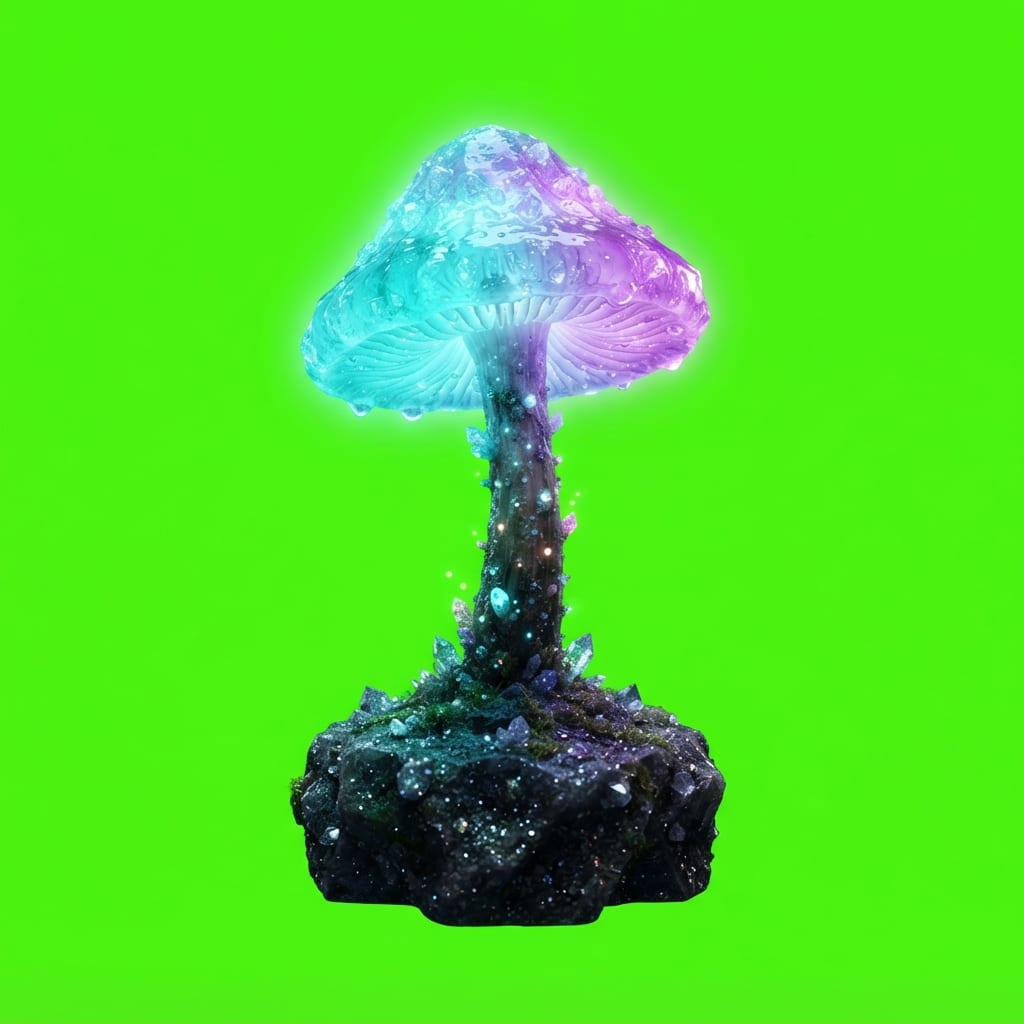 Image: Side-view 2D platformer game prop, single isolated