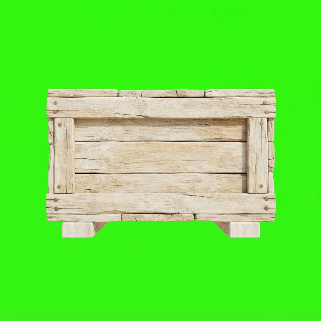 Image: Side-view 2D platformer game prop, single isolated