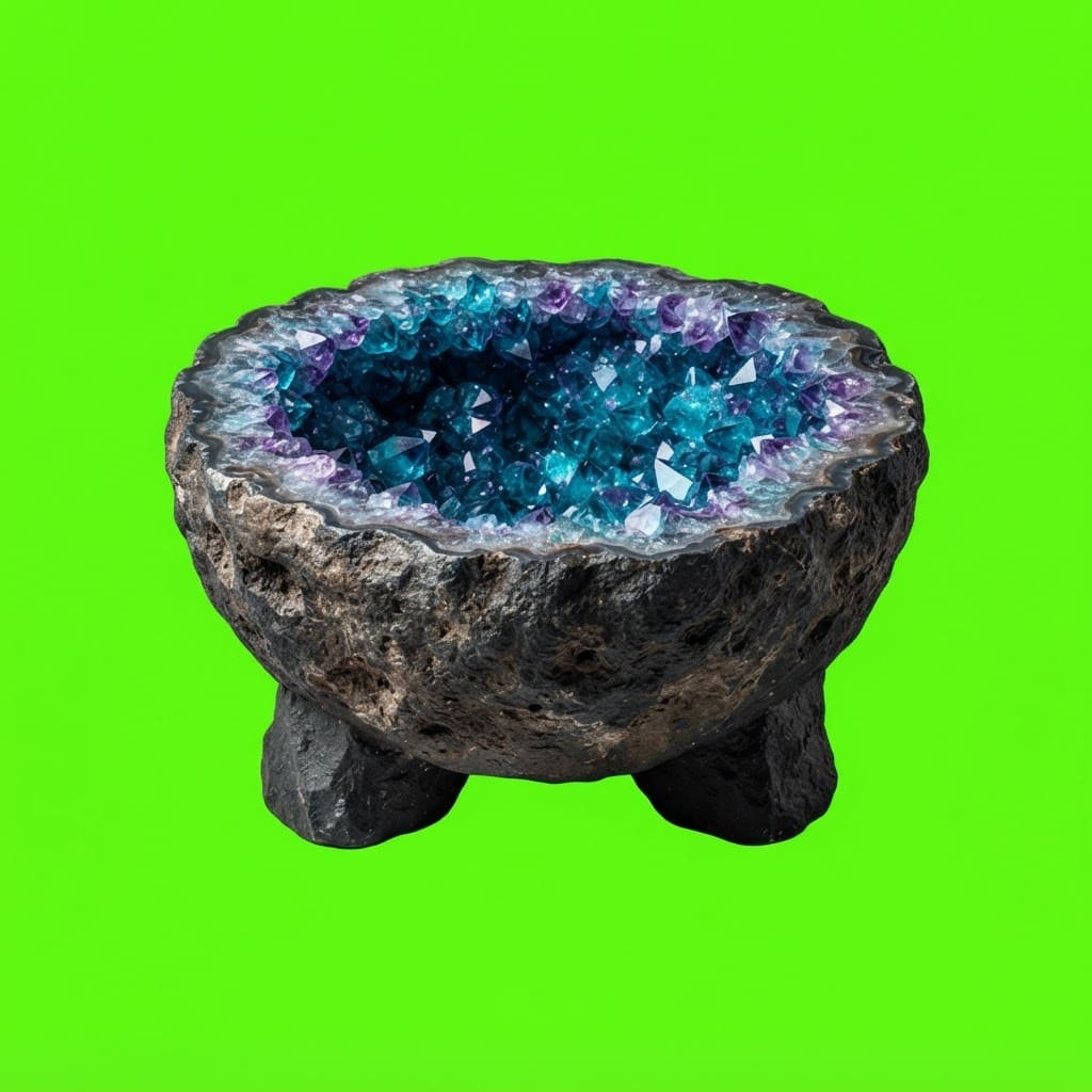Image: Side-view 2D platformer game prop, single isolated