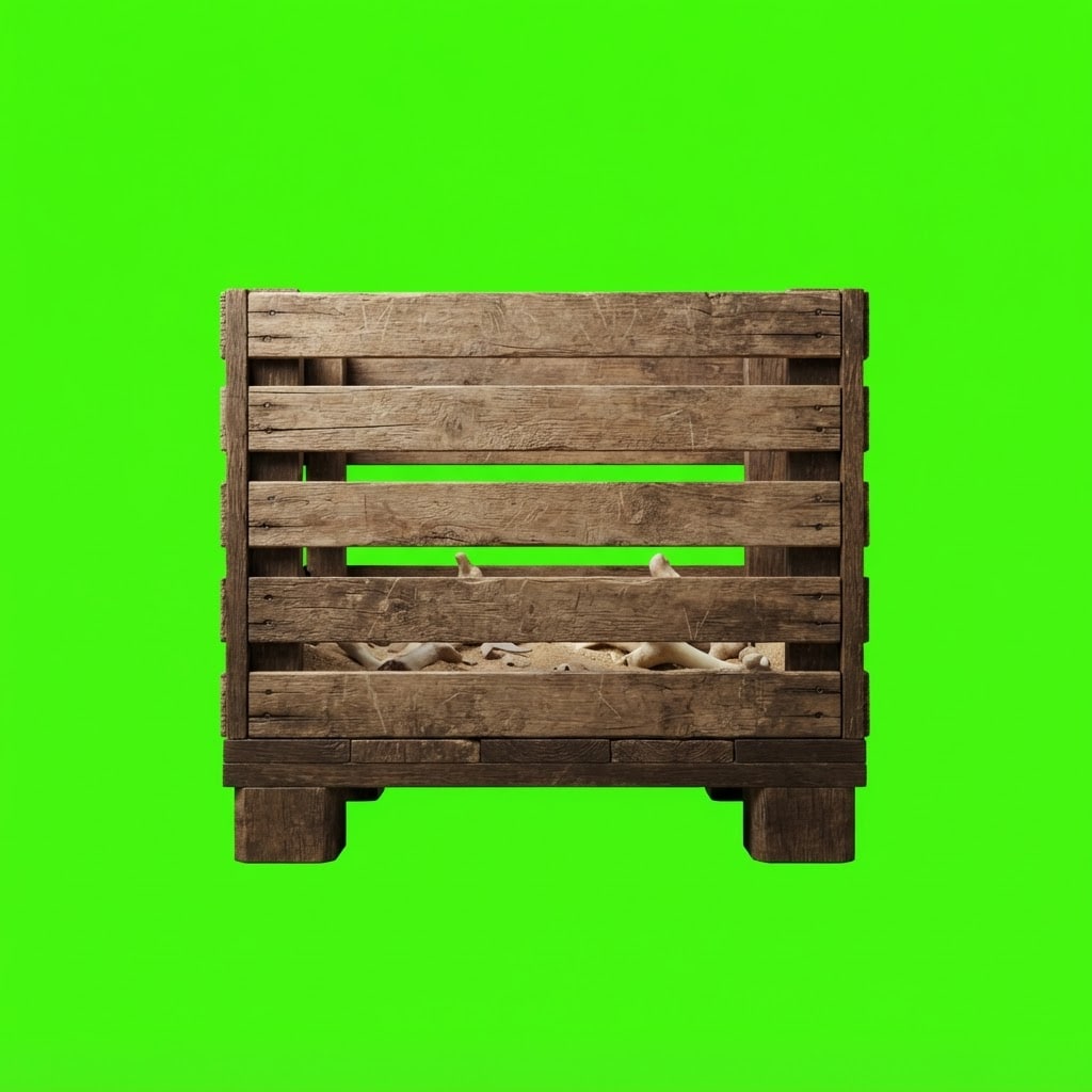Image: Side-view 2D platformer game prop, single isolated