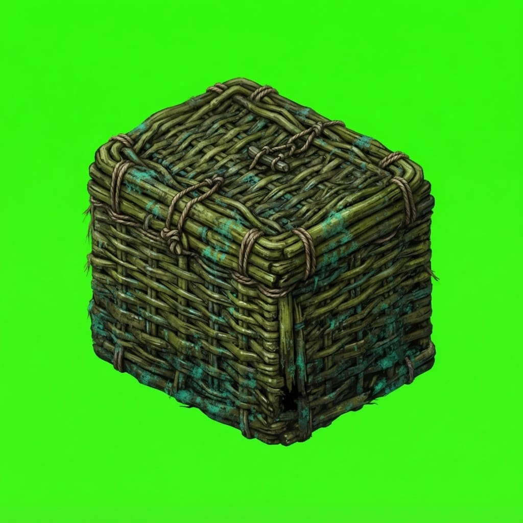 Image: Photorealistic isolated 2D game smashable prop spr
