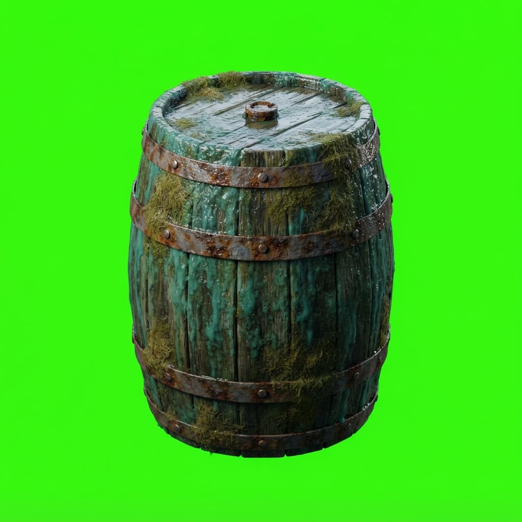 Image: Photorealistic isolated 2D game smashable prop spr
