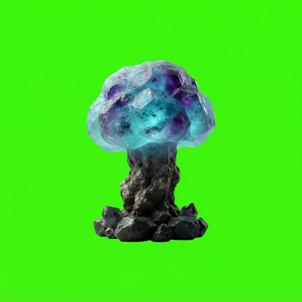 Image: Side-view 2D platformer game prop, single isolated