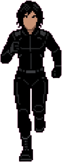 Personnage pixel art face course 1