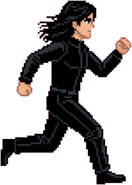 Pixel Character Side Run 1
