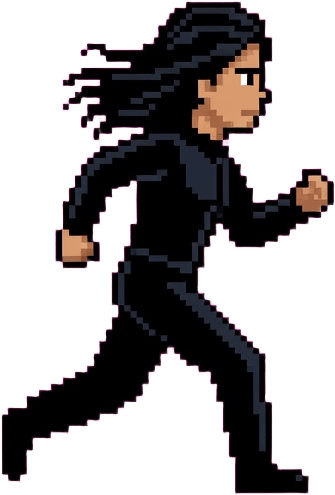 Pixel Character Side Run 2
