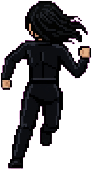 Pixel Character Back Run 1