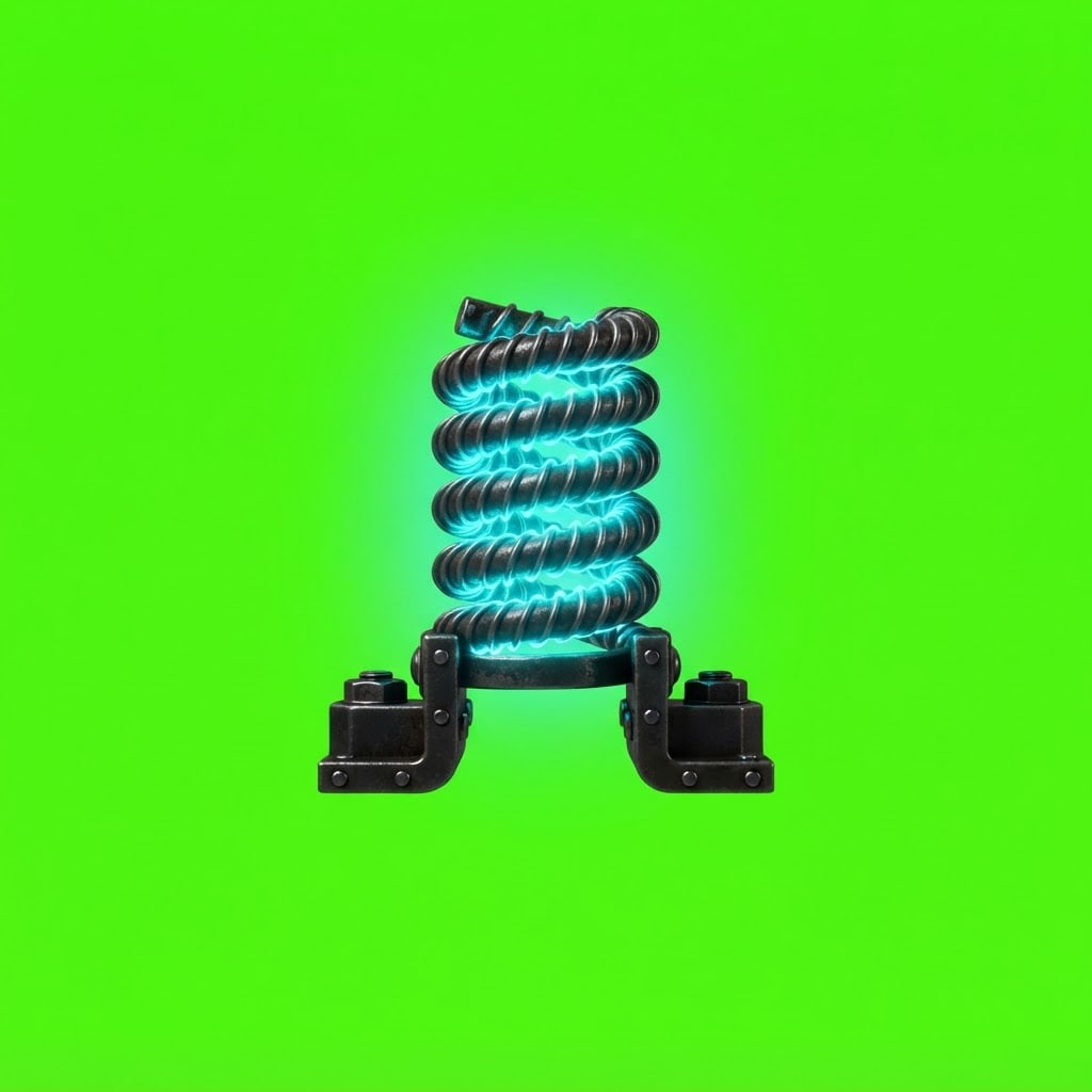 Image: Side-view 2D platformer game prop, single isolated