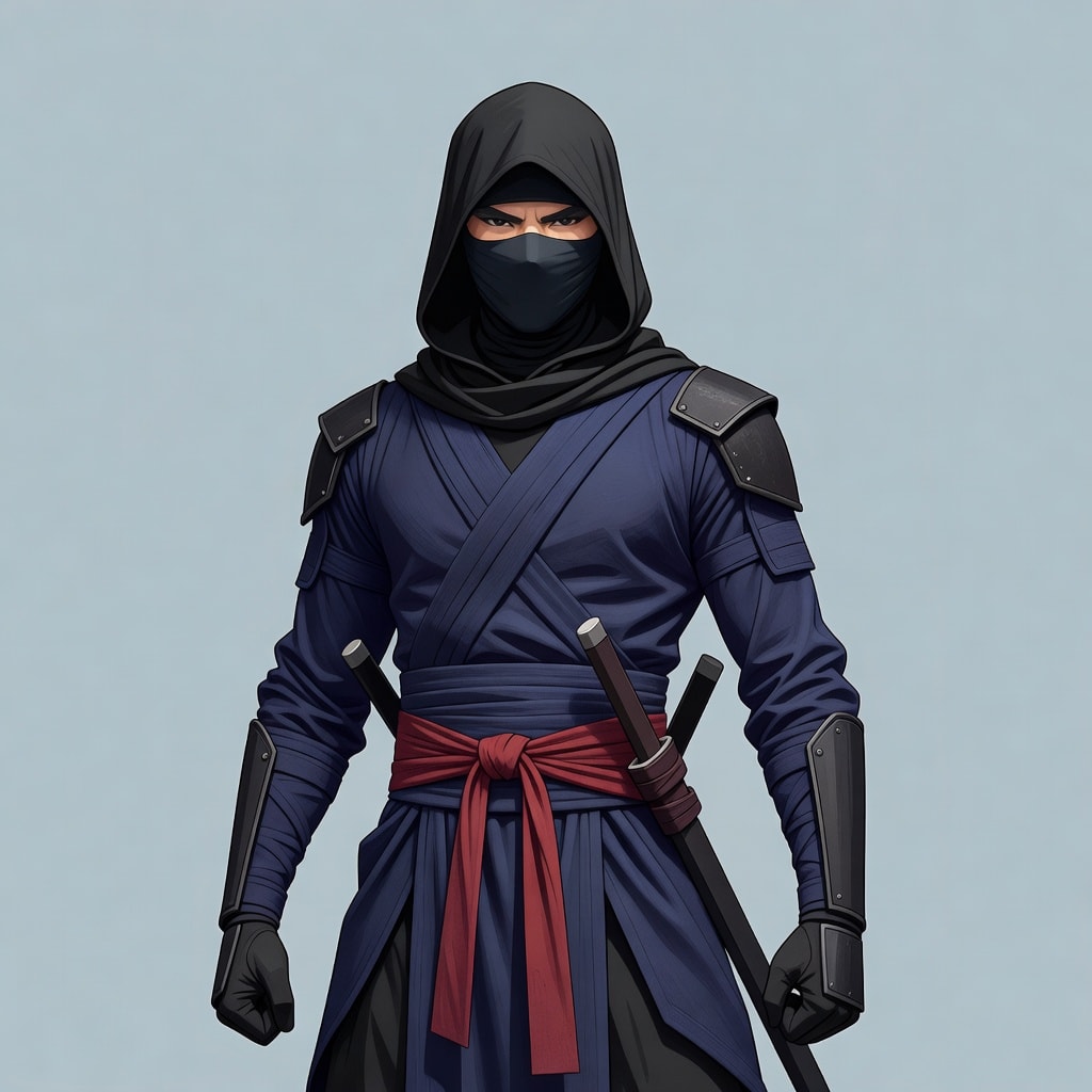 Stylized Ninja Game Character