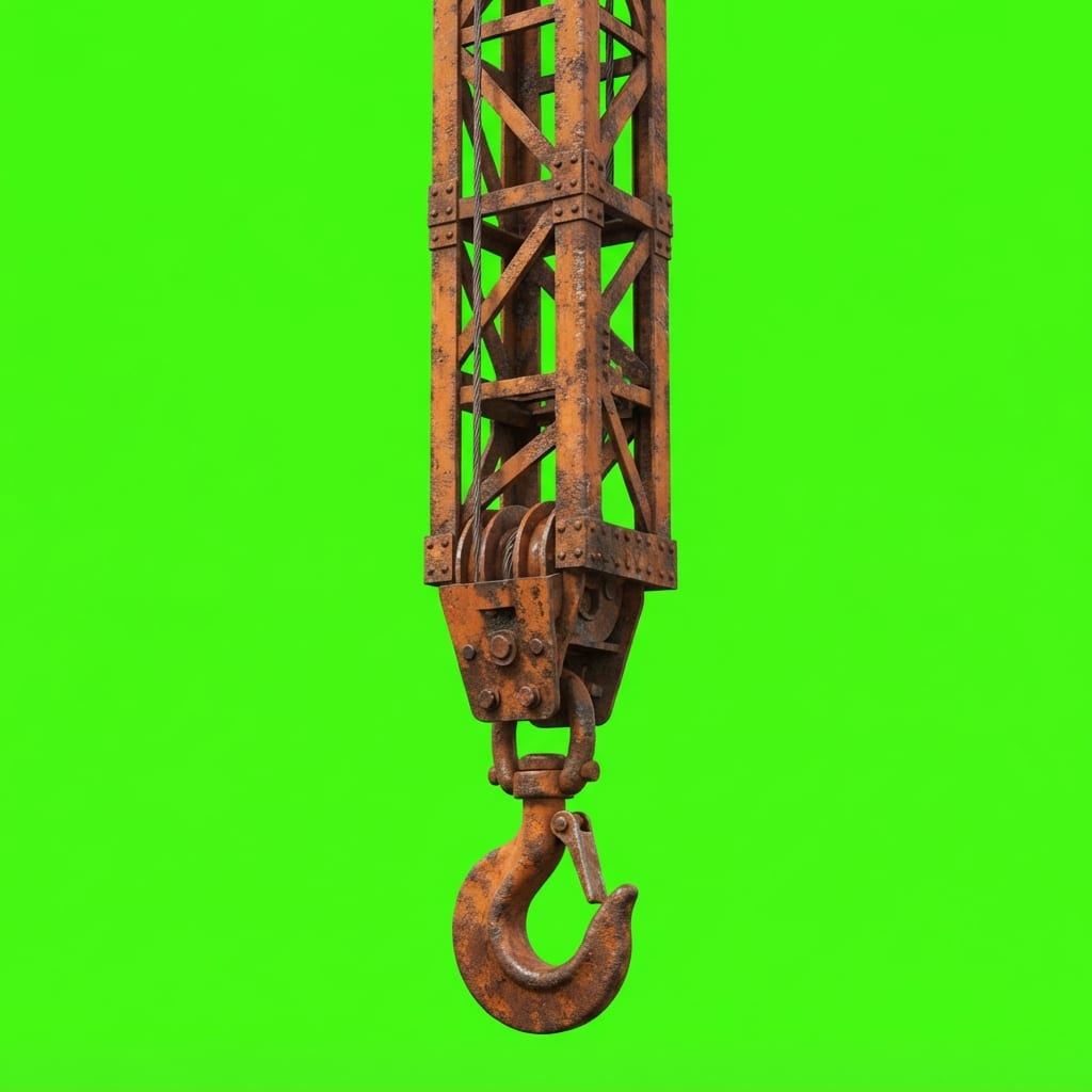 Image: Isolated photoreal 2D platformer PROP only, TALL o