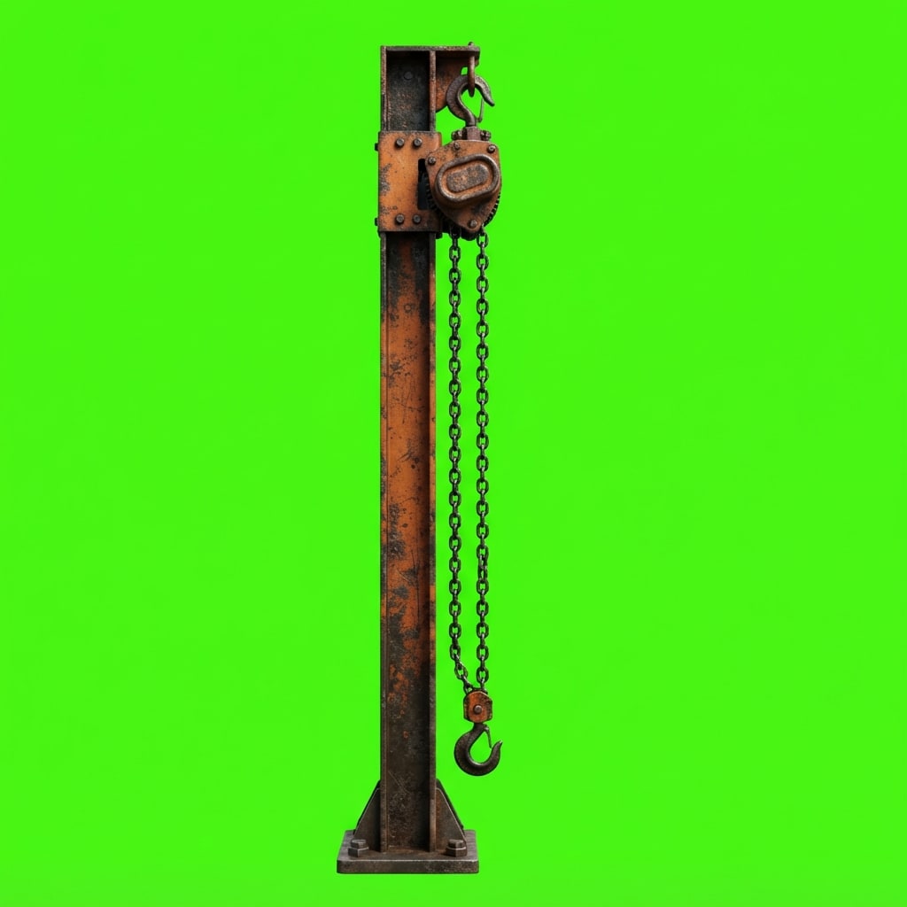 Image: Side-view 2D platformer game prop, single isolated