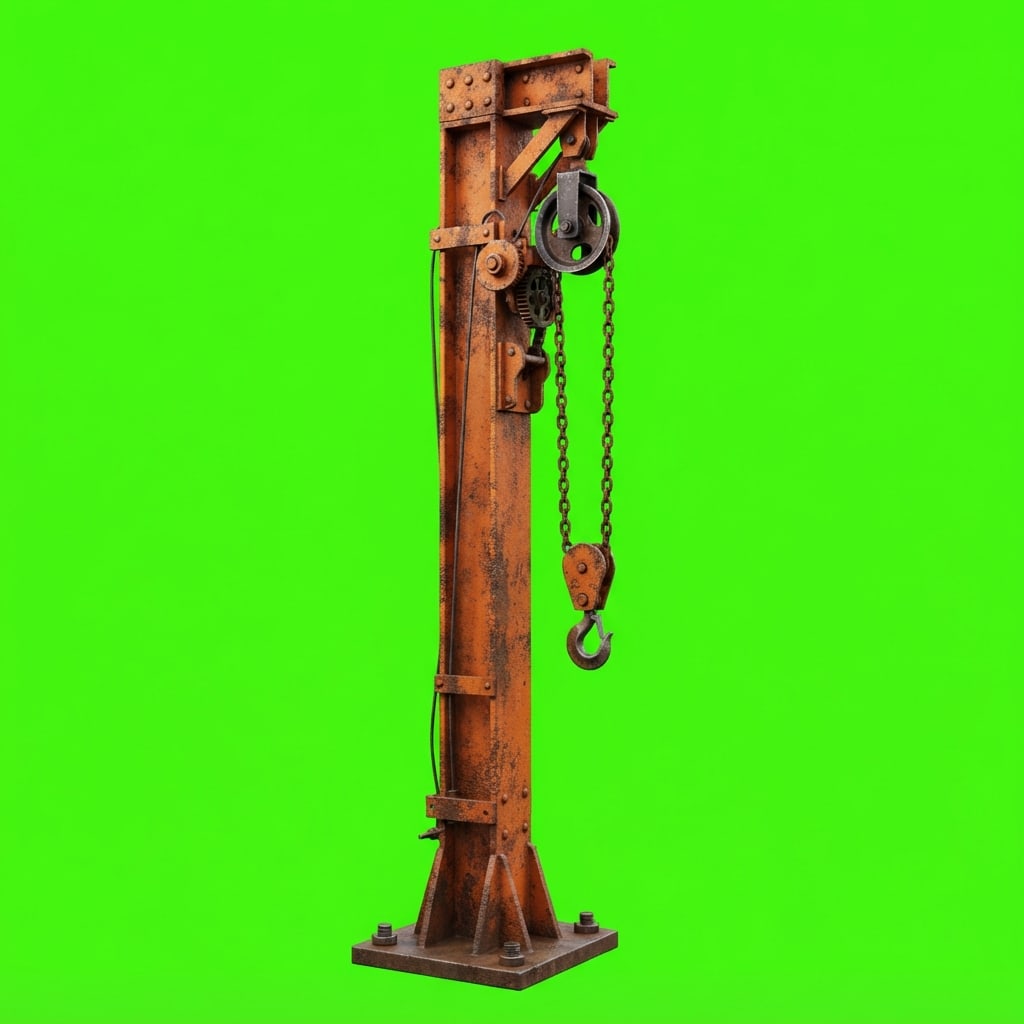 Image: Side-view 2D platformer game prop, single isolated