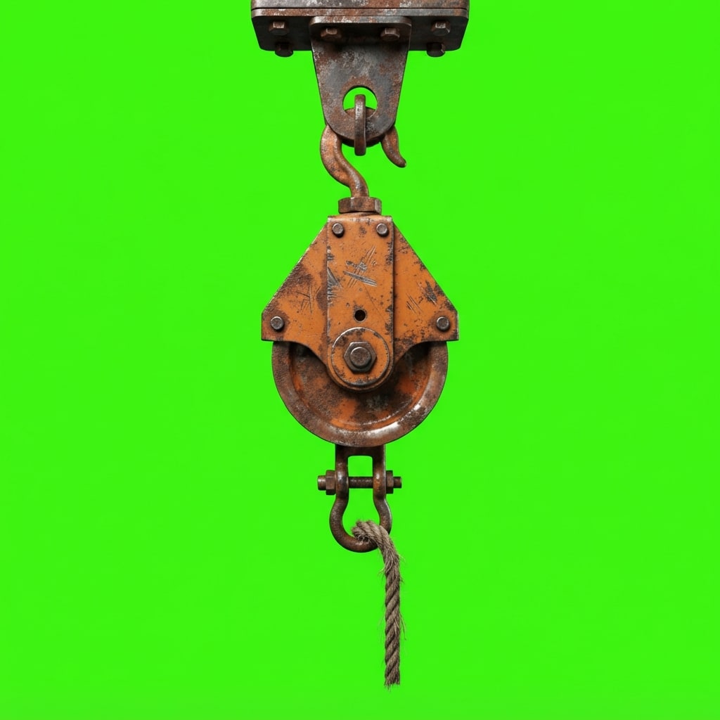 Image: Side-view 2D platformer game prop, single isolated