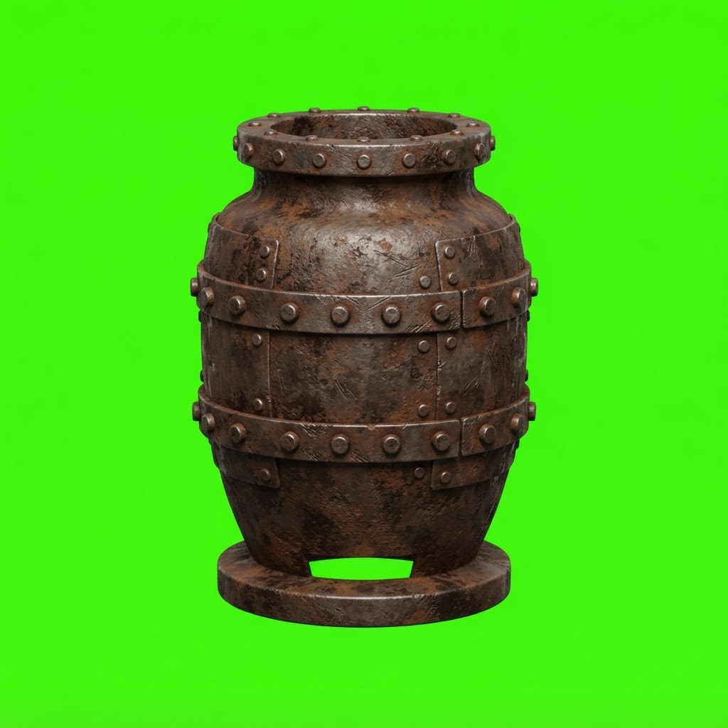 Image: Isolated photoreal 2D platformer smashable PROP on
